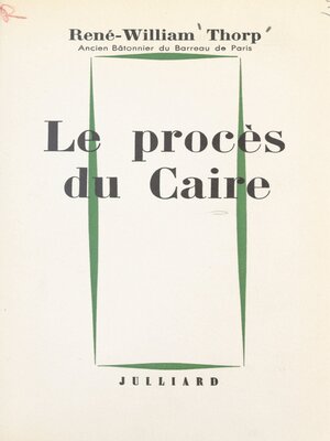 cover image of Le procès du Caire